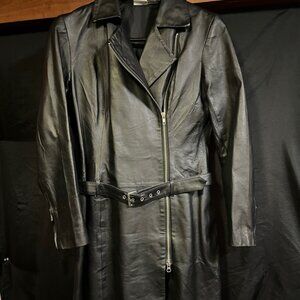 Vintage leather jacket/dress size 10